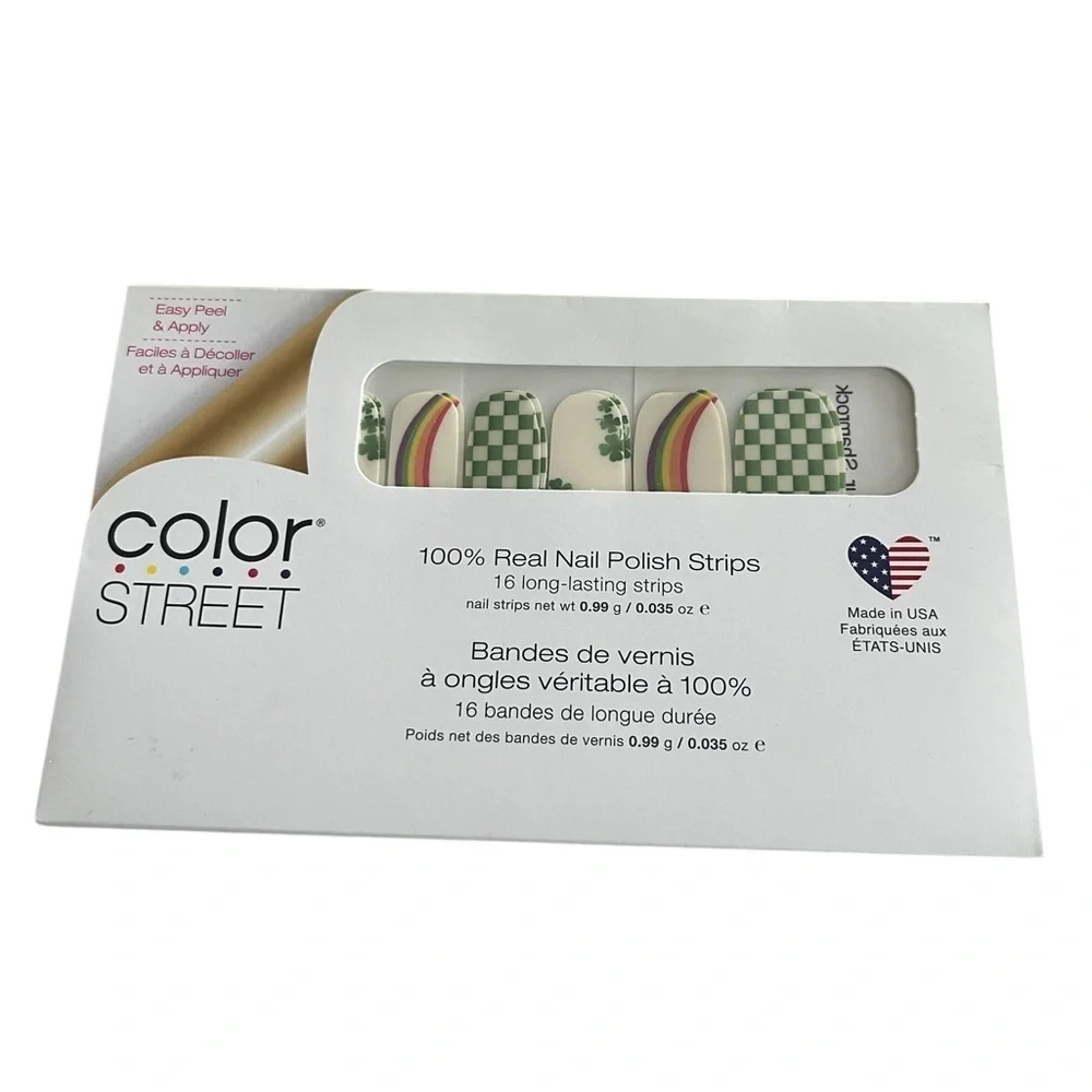 Color Street In Shake Your Shamrock Nail Polish Strips . New in package.